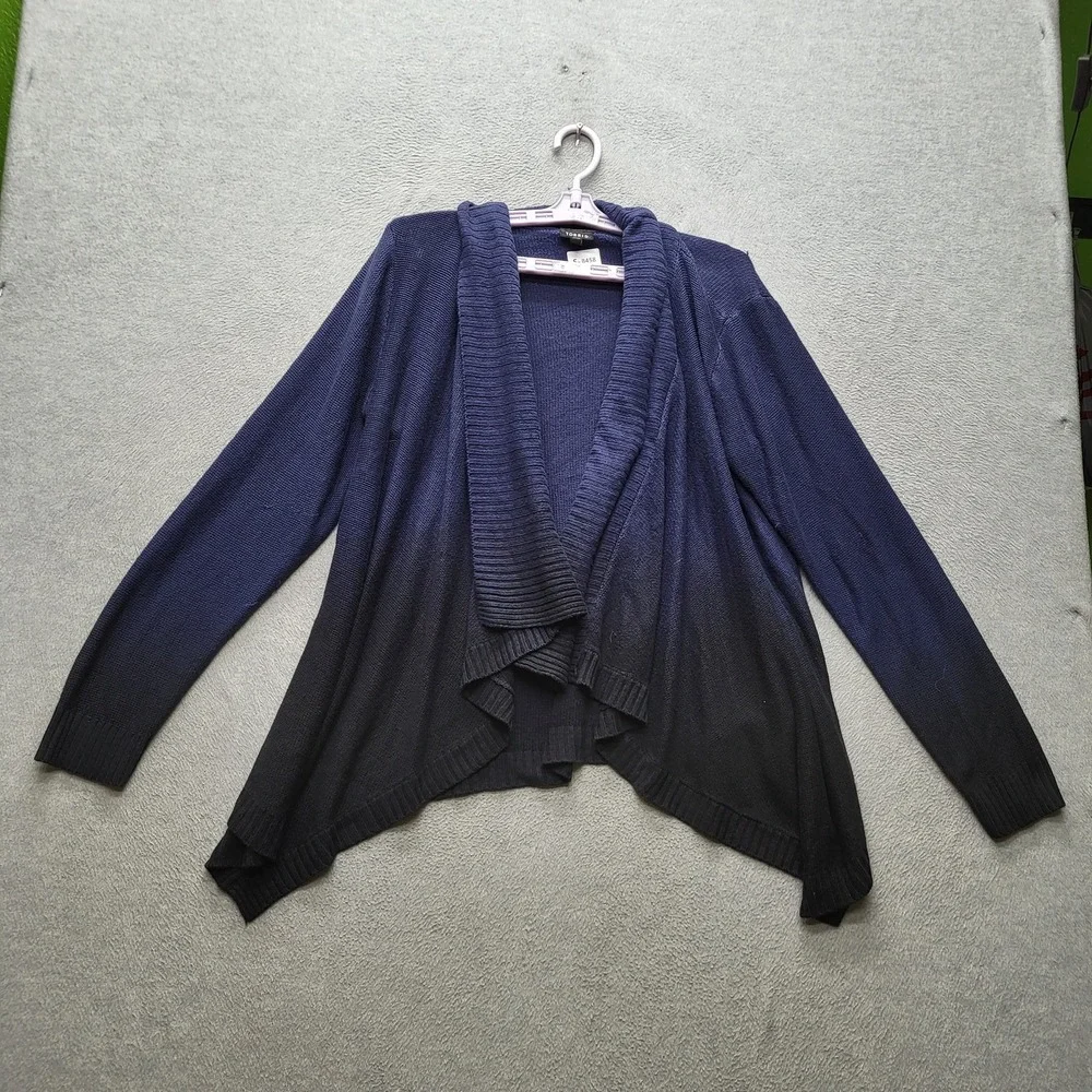 Torrid Women Cardigan 1 Navy Open Front‎ Ribbed